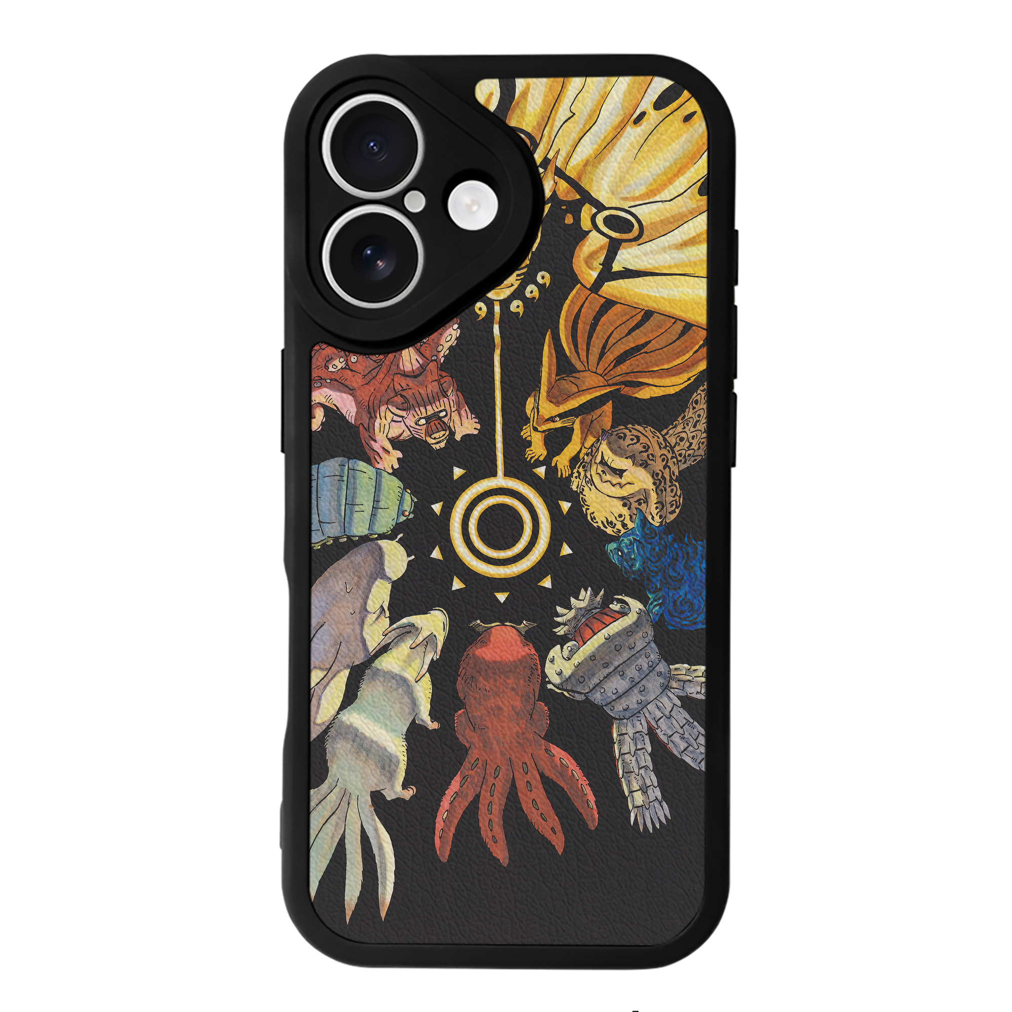 （画像用） NARUTO -ナルト- NARUTO -ナルト- 疾風伝 【iPhone 16シリーズ対応】シリコンスマホケース（レザー調） 材質：シリコン